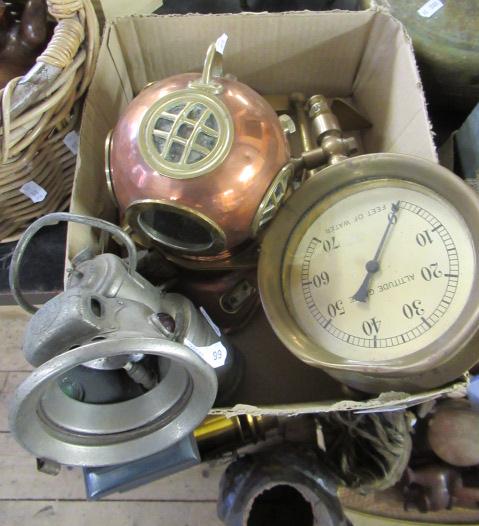 BOX OF METAL  ORNAMENTS Image