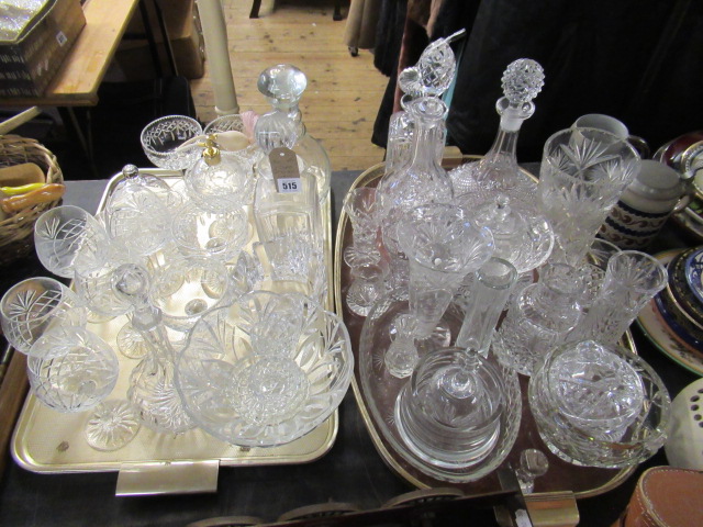 TWO TRAYS OF GLASS Image
