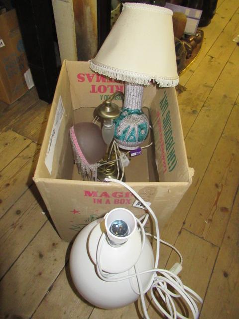 BOX  OF TABLE LAMPS Image