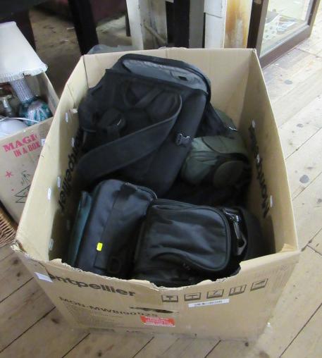 BOX OF CAMERA BAGS Image