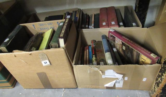 FOUR BOXES OF BOOKS INCLUDING NATURAL HISTORY Image