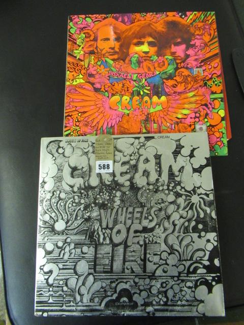 CREAM WHEELS OF FIRE 582 031/2 AND DISRAELI GEARS LP 593008 RECORDS Image