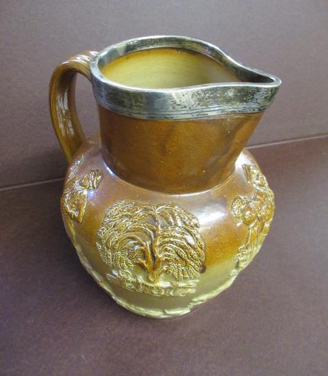 SILVER COLLARED HUNTING JUG Image