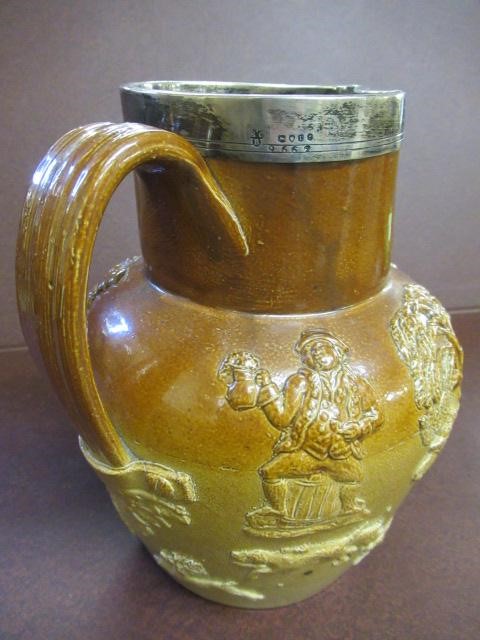 SILVER COLLARED HUNTING JUG Image
