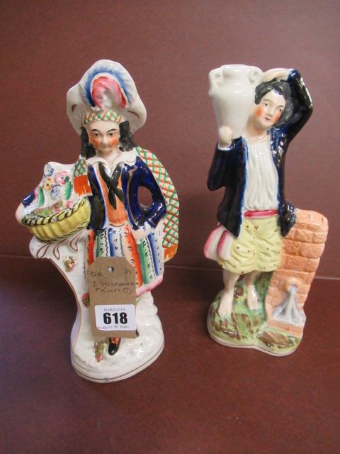 TWO STAFFORDSHIRE FIGURES Image