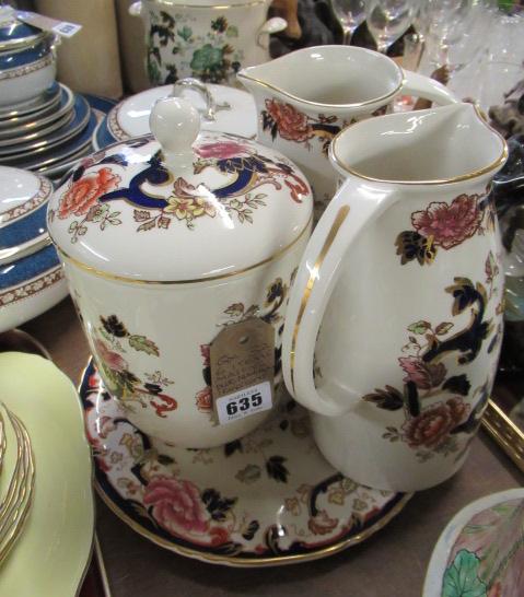 SIX ITEMS OF MASONS BLUE MANDALAY DINNERWARE Image