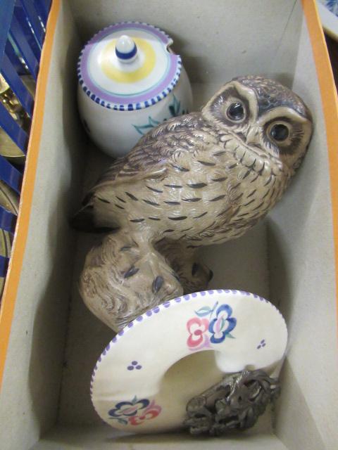 POOLE POTTERY OWL AND TWO OTHERS Image