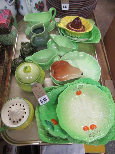 TRAY OF VINTAGE CARLTON WARE ETC Image