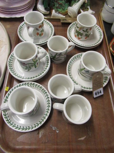 QUANTITY OF PORTMEIRION COFFEE CUPS AND SAUCERS Image