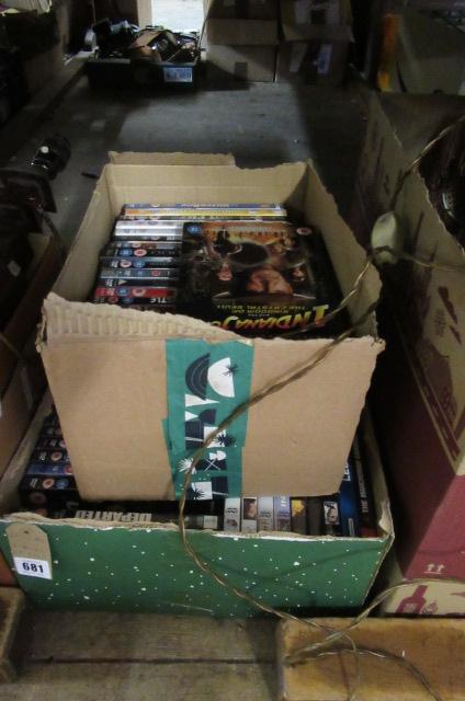 TWO BOXES OF DVDS Image