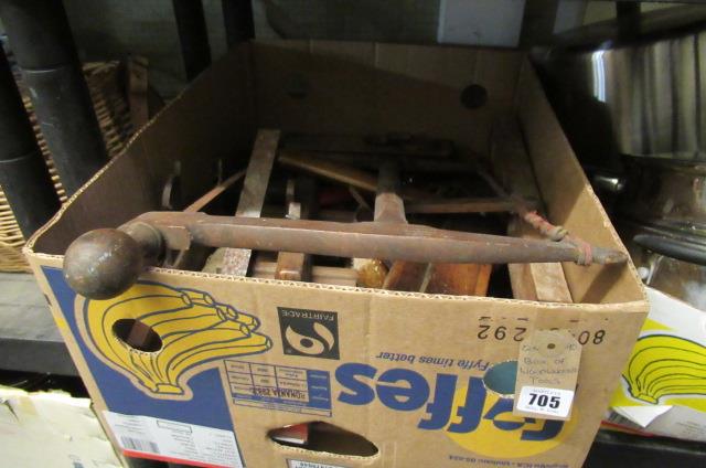 BOX OF WOOD WORKING TOOLS Image