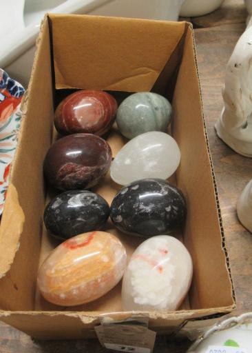 QUANTITY OF HARDSTONE EGGS Image