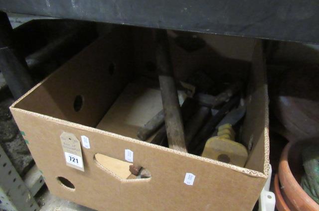 BOX OF STONEMASON TOOLS Image
