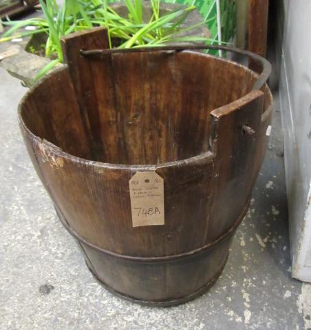 OLD WOOD/IRON WELL PAIL Image