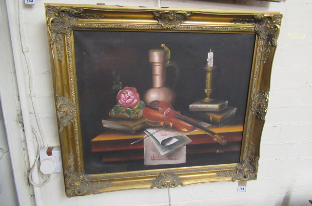 STILL LIFE OIL ON CANVAS Image