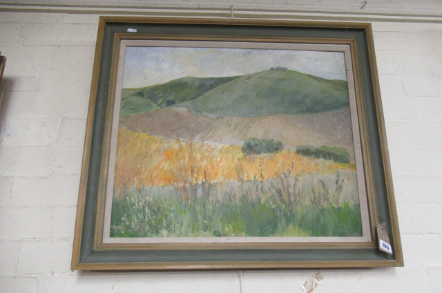 OIL ON BOARD BY FELIX    'FROM STANTON ST BERNARD' Image