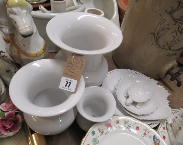 QUANTITY OF WHITE GLAZED BERLIN PORCELAIN Image