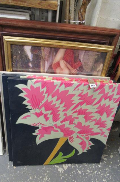 PAIR OF PRINTS ON CANVAS Image