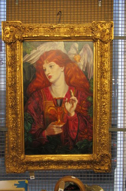 OIL ON CANVAS IN THE STYLE OF ROSSETTI Image