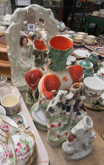 COLLECTION OF STAFFORDSHIRE FLATBACK FIGURES Image