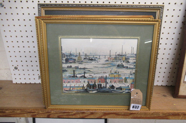 FOUR FRAMED LOWRY PRINTS AND TWO OTHERS Image
