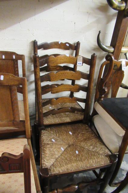 PAIR OF LADDERBACK CHAIRS Image