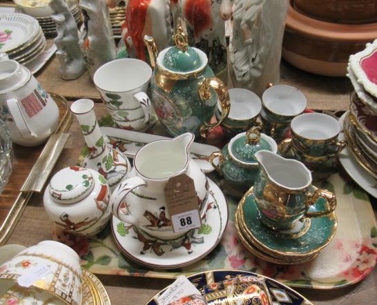 TRAY OF CROWN STAFFORDSHIRE CHINA ETC Image