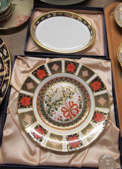 TWO ROYAL CROWN DERBY PLATES Image
