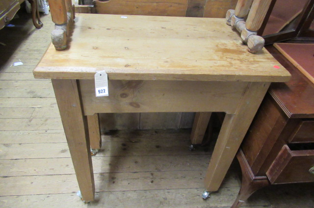 KITCHEN ISLAND UNIT ON LOCKING CASTORS Image