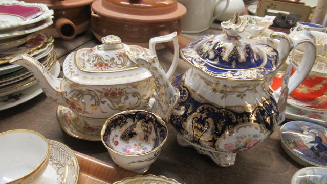 TWO COALPORT TEAPOTS ETC Image