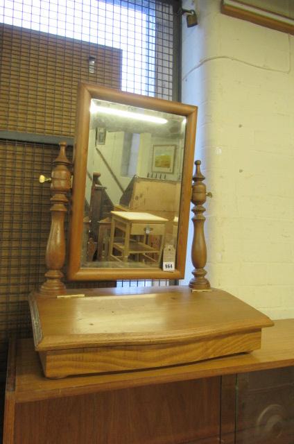 PINE TABLE MIRROR AND ANOTHER Image
