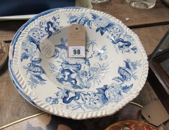 SIX BLUE AND WHITE PRINTED PLATES Image