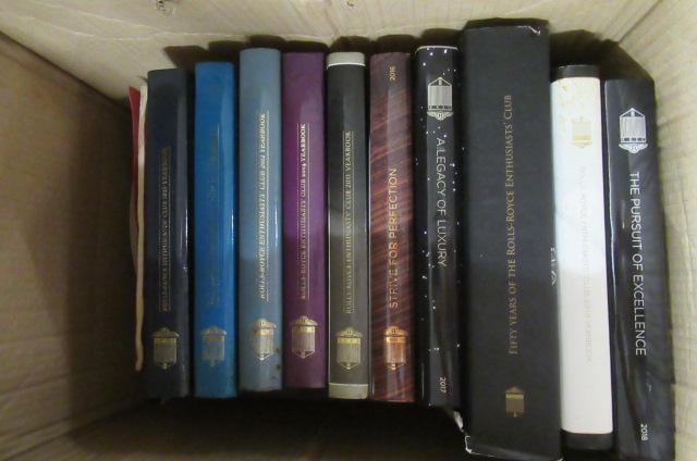 BOX OF ROLLS ROYCE BOOKS Image