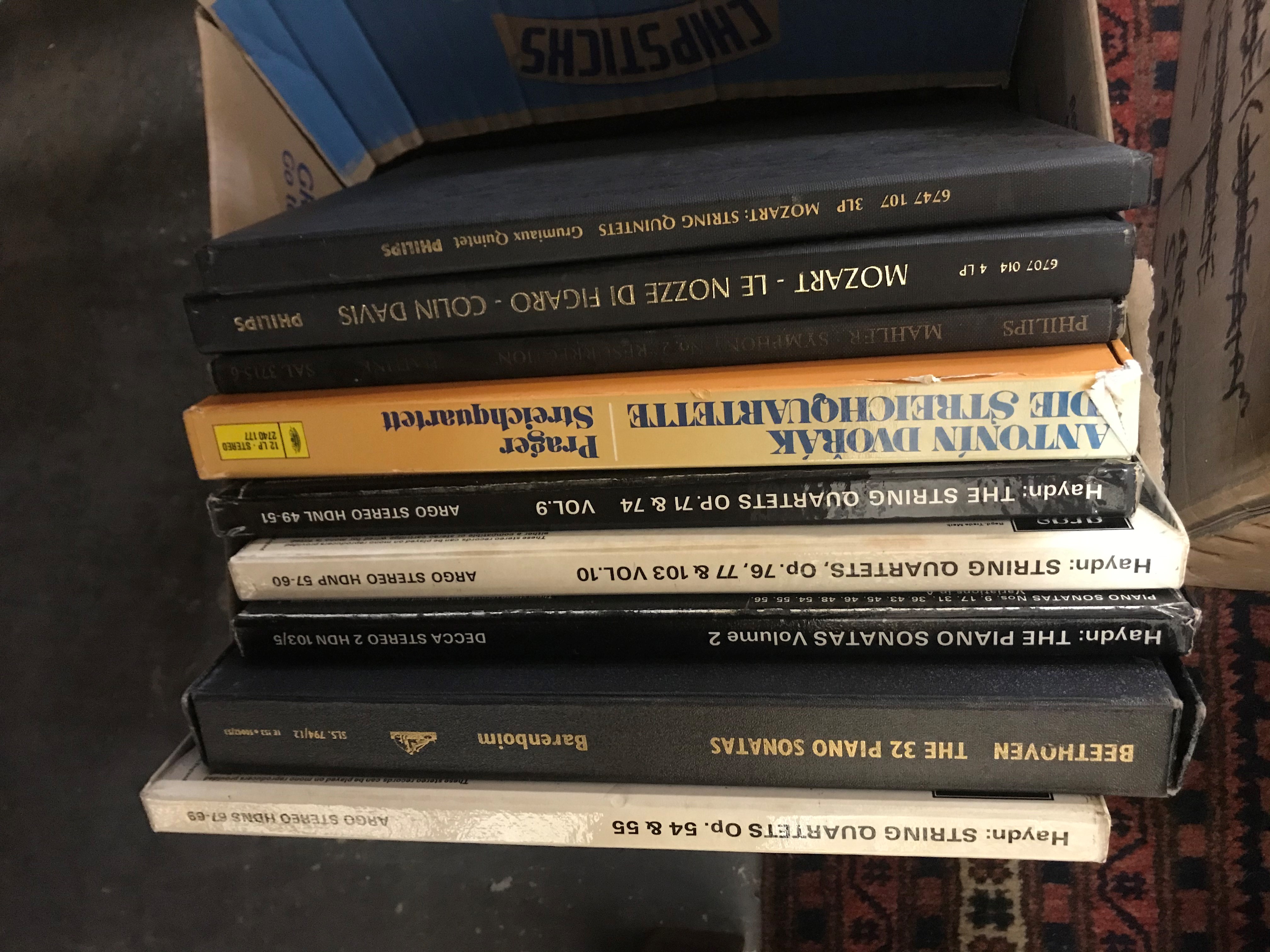 TWO BOXES OF CLASSICAL LP RECORDS Image