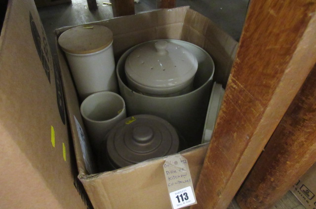 BOX OF KITCHEN CONTAINERS Image