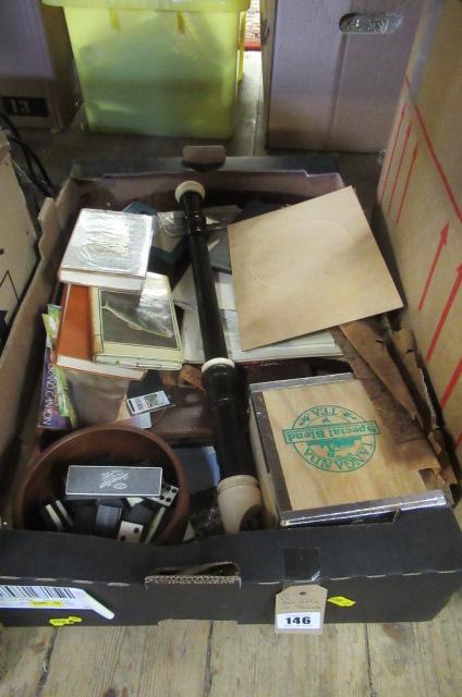 BOX OF MISCELLANEOUS INCLUDING RECORDER Image