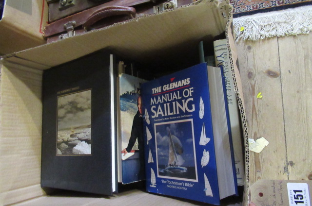 BOX OF NAUTICAL THEMED BOOKS Image
