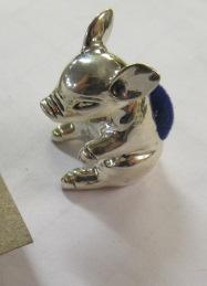 SILVER PIG PIN CUSHION Image