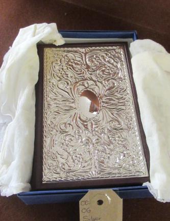 SILVER AND LEATHER BOUND DICTIONARY Image