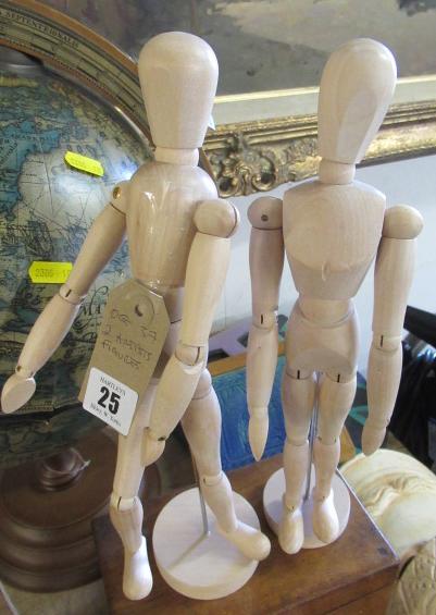 TWO ARTISTS FIGURES Image