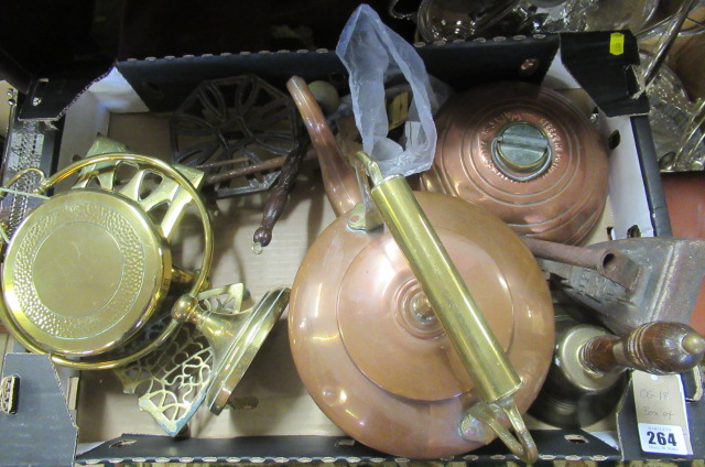 BOX OF METAL WARE Image