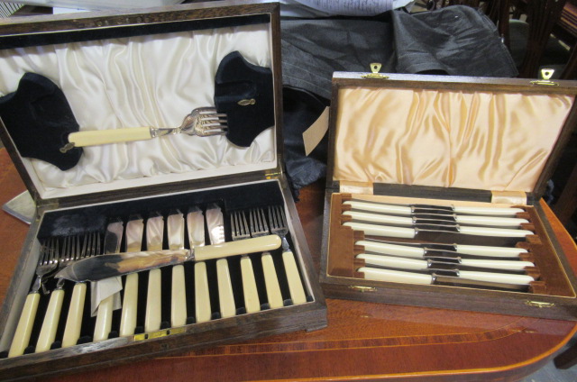 TWO CASES OF CUTLERY Image