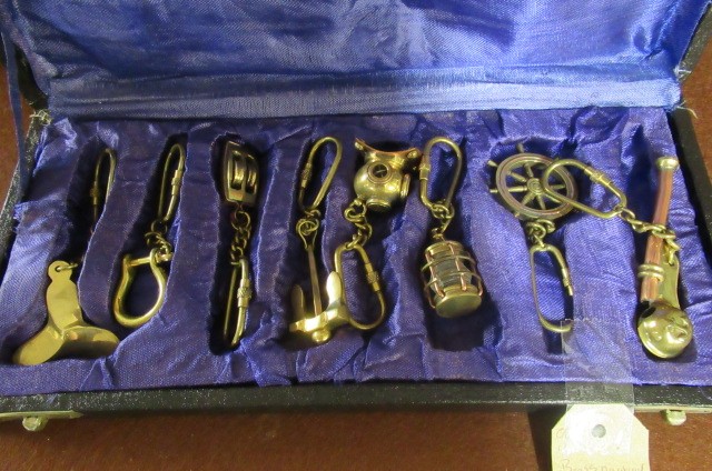 BRASS NAUTICAL KEY RINGS Image