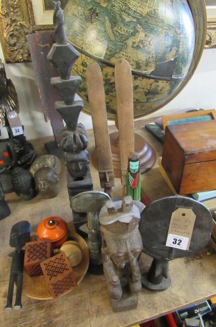 QUANTITY OF WOODEN CARVINGS Image