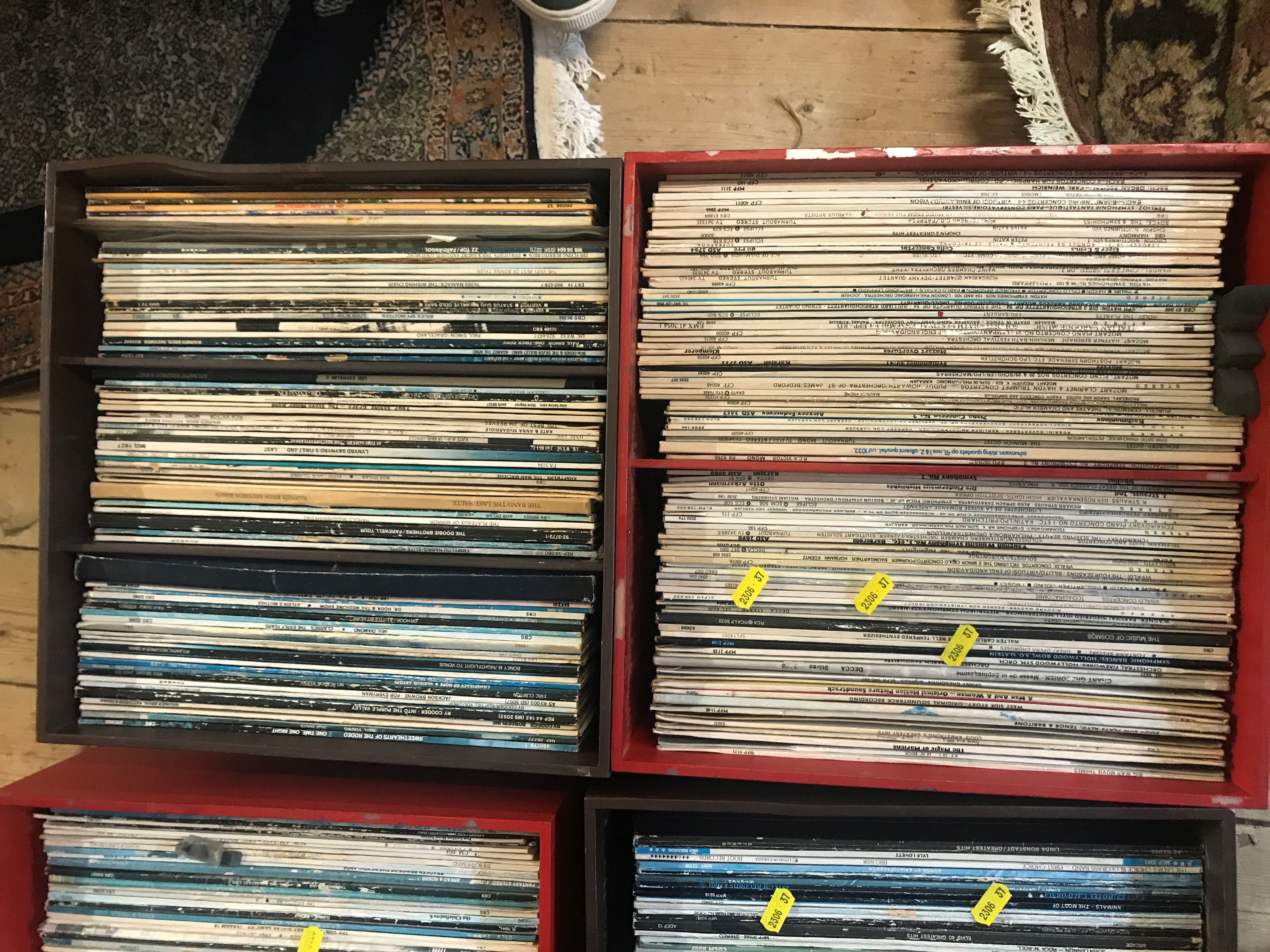 FOUR BOXES OF LP RECORDS ETC Image