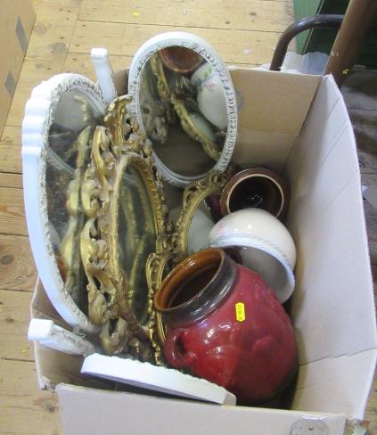 BOX OF MIRRORS ETC Image