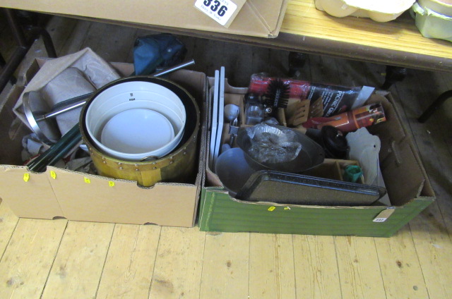 TWO BOXES OF ASSORTED KITCHEN WARE Image