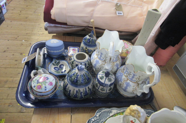 TRAY OF DRESDEN  WEDGWOOD AND OTHER CERAMICS  Image