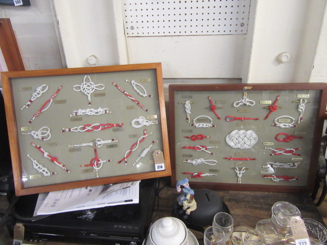 TWO FRAMED KNOT DISPLAYS Image