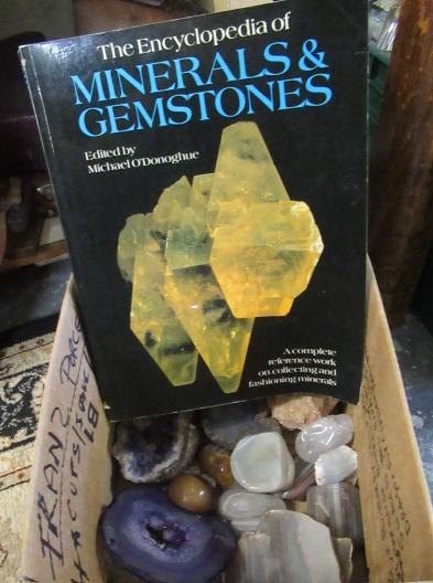 SMALL BOX OF MINERALS AND CRYSTALS Image